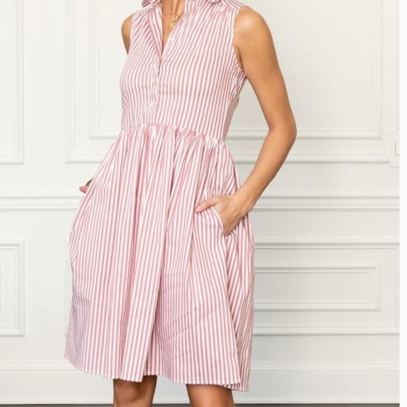 The Shirt by Rochelle Sleeveless Behrens Floral Shirt Dress, msrp $195, S - Picture 16 of 16